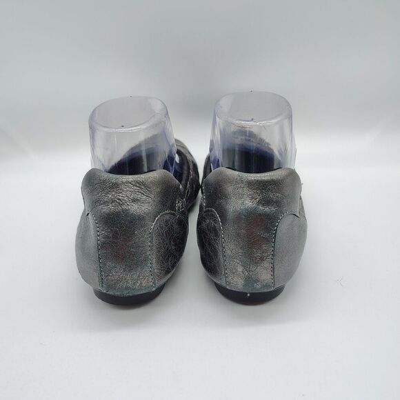 Vionic Women's Leather Ballet Flat Orthaheel Comfortable Pewter Size 7 - Picture 4 of 9